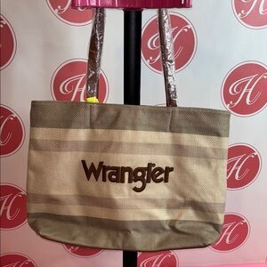 Wrangler Tan Tote Bag Minimalist Design Everyday Use
